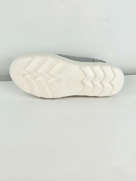 Women's 9.5 UGG Marin Mega Lace Platform Suede Sneakers - Greyhound - Picture 8 of 9